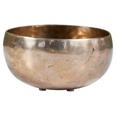 Vintage Bronze Hammered Tibetan Singing Bowl