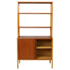Vintage bookcase with sliding doors