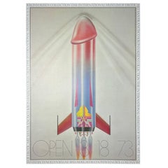 Retro 1973 International Museum Of Erotic Art Exhibition Print 