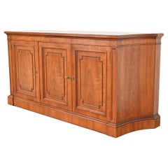 Vintage Kindel Furniture French Regency Louis XVI Cherry Wood Sideboard or Bar Cabinet