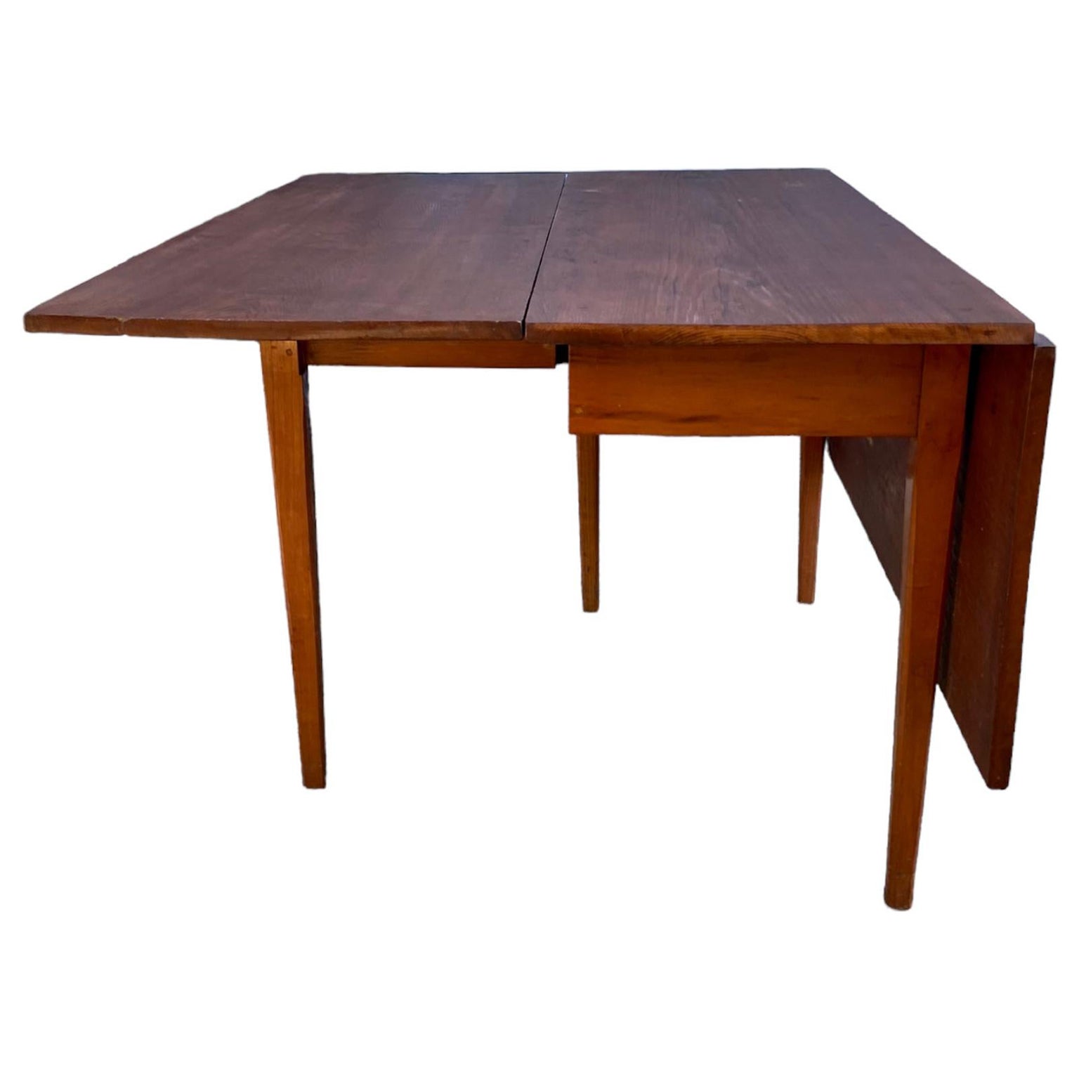 Nelson Walnut Drop Leaf Dining Table Gate Leg For Sale at