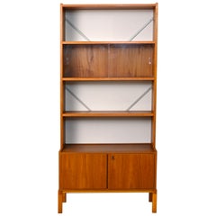 Used 1960s teak cabinet with display cabinet