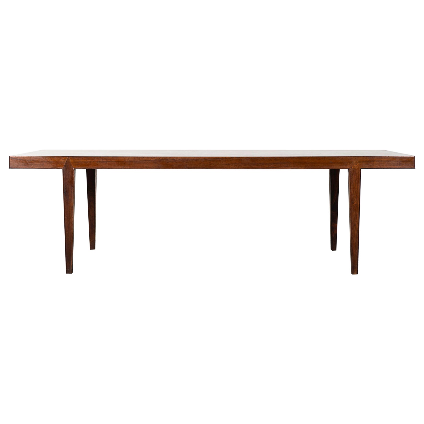 Danish Modern Rosewood Coffee Table by Haslev For Sale