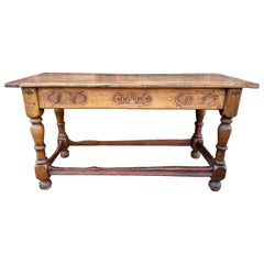 18th Century French Monastery Table 