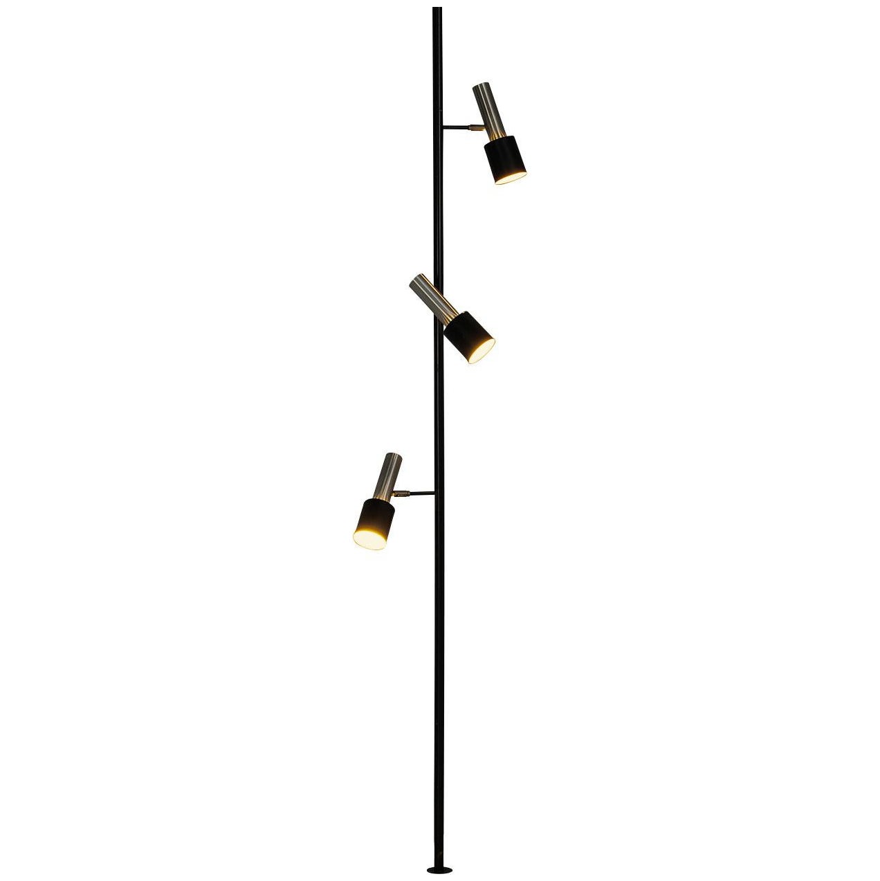 H. Busquet for Hala Clamp Floor Lamp with Three Adjustable Shades  For Sale