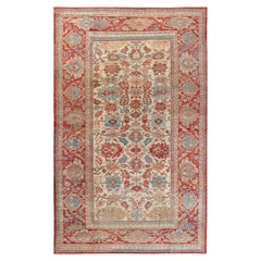 1900s Persian Sultanabad Rug Size Adjusted