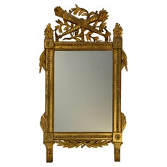 Antique French Louis XVI Style Giltwood Wall Mirror