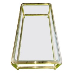 Mastercraft Model 1303 Rectangular Brass Cocktail Table