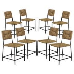 Set of 8 'Campagne' Dining Chairs by Design Frères