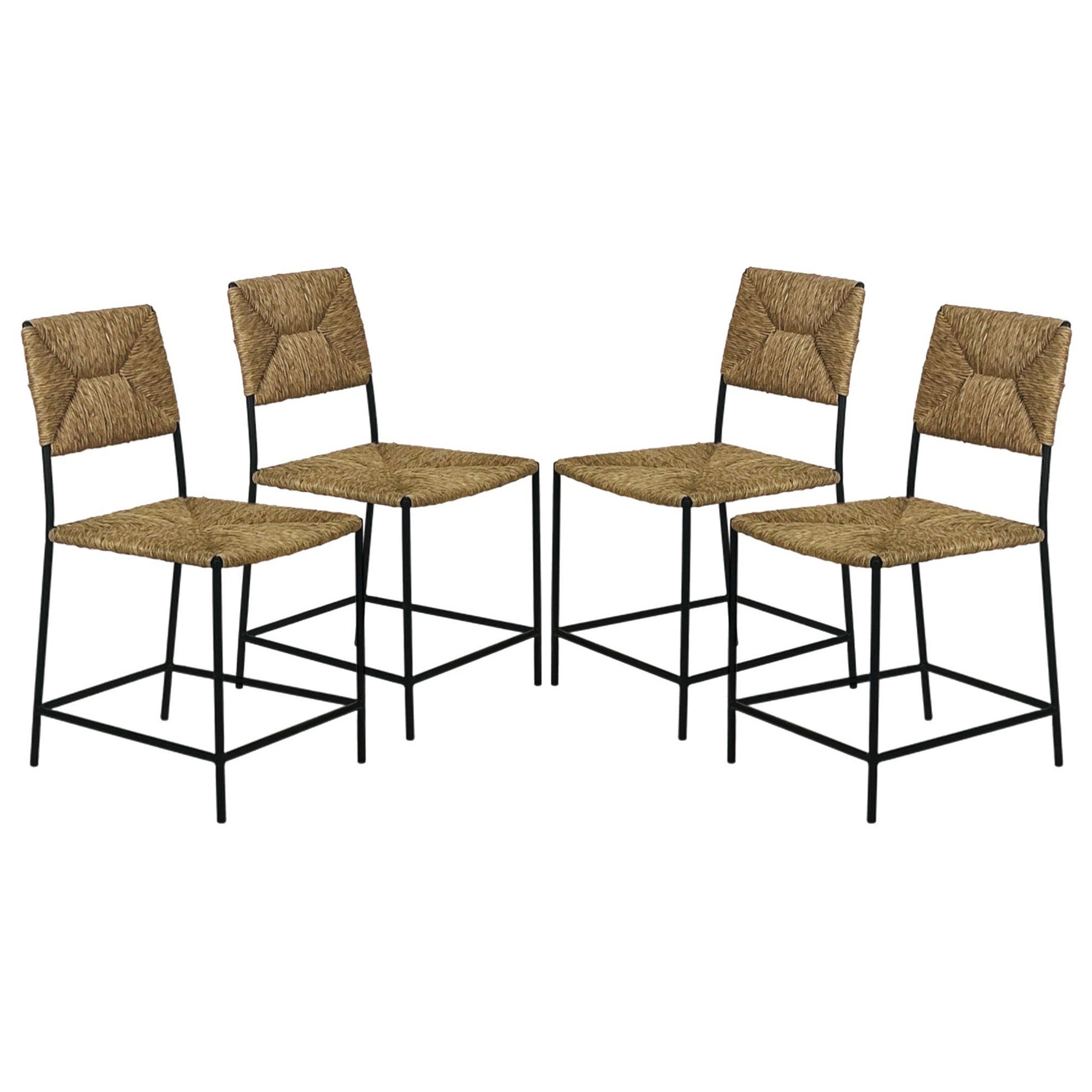 Set of 4 'Campagne' Dining Chairs by Design Frères For Sale