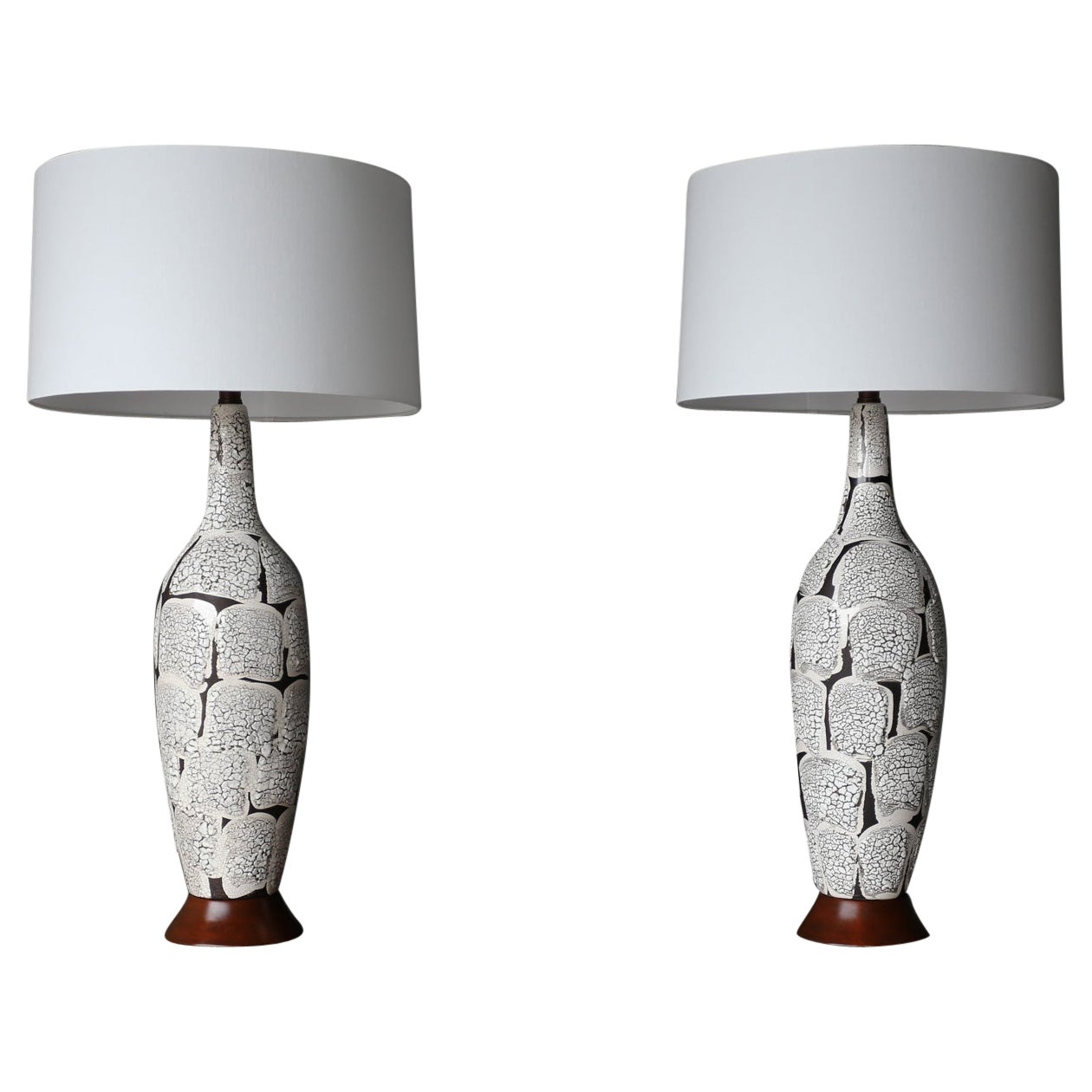 Large Brutalist Ceramic Lava Glaze Lamp at 1stDibs