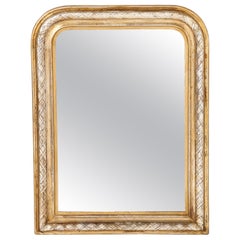 French 19th Century Gilded and Carved Wall Mirror, France, circa 1850