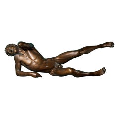 Vintage Jim Mathieson (b. 1931) Lifesize Bronze Figure of Phaethon