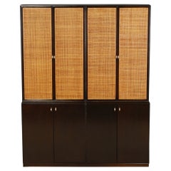 Sideboard-Schrank mit Rohrgeflecht von Paul McCobb für Directional Furniture, um 1958, signiert 