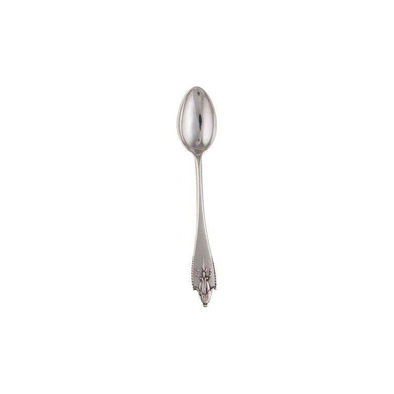 Georg Jensen Akkeleje Sterling Silver Coffee Spoon 034 For Sale