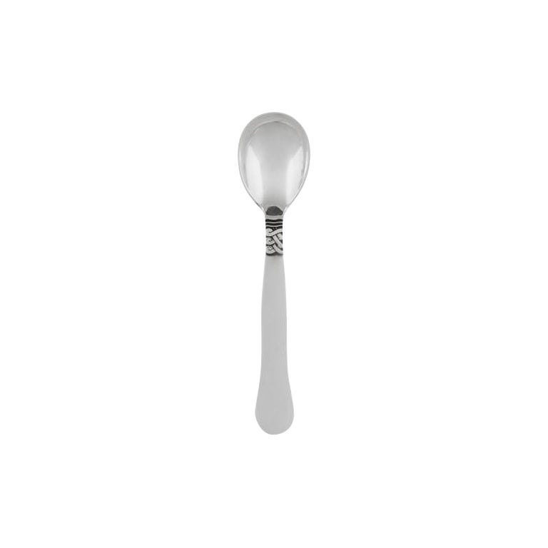 Georg Jensen Sterling Silver Ladby Coffee Spoon 034 For Sale