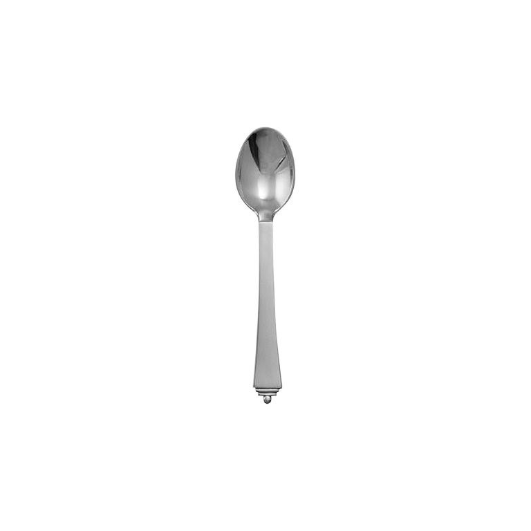 Georg Jensen Sterling Silver Pyramid Coffee Spoon 034 For Sale