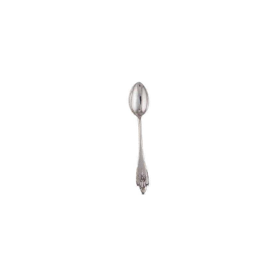 Georg Jensen Akkeleje Sterling Silver Demitasse/Espresso Spoon 035 For Sale