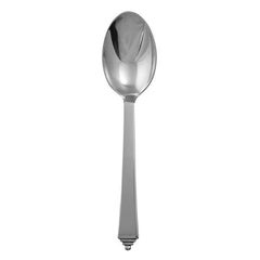 Dessertlöffel 021 aus Sterlingsilber mit Pyramidenmotiv von Georg Jensen