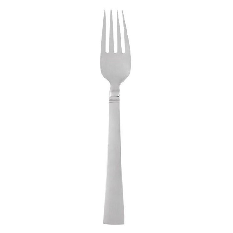 Georg Jensen Acadia Tenedor de plata de ley para almuerzo/ensalada, Artículo 022