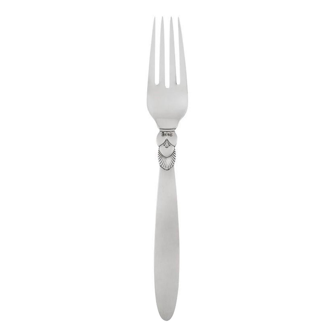 Georg Jensen Cactus Sterling Silver Luncheon/Salad Fork 022 For Sale