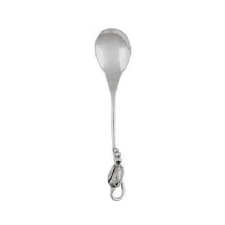 Georg Jensen Blossom Sterling Silver Espresso Spoon 035 For Sale