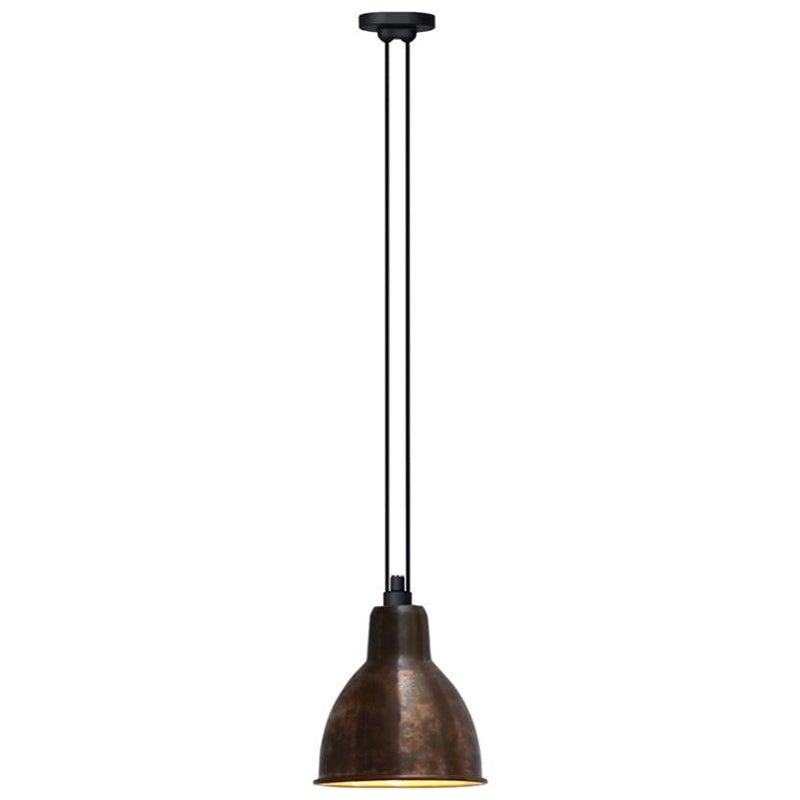 DCW Editions Les Acrobates Nº322 XL Round Pendant Lamp in Raw Copper Shade For Sale