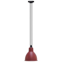DCW Editions Les Acrobates Nº322 Lampe à suspension ronde XL avec abat-jour rouge