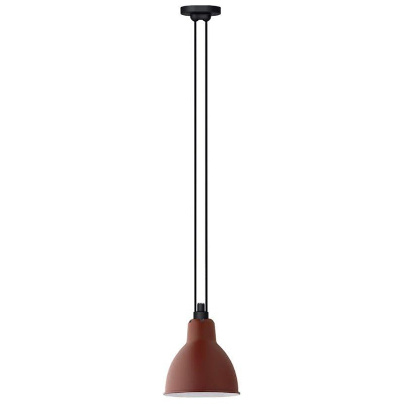 DCW Editions Les Acrobates Nº322 Large Round Pendant Lamp in Red Shade For Sale