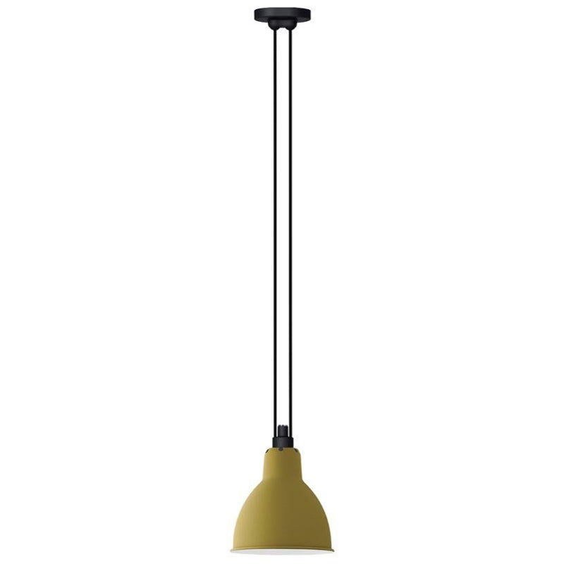 DCW Editions Les Acrobates Nº322 Large Round Pendant Lamp in Yellow Shade For Sale