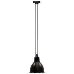 DCW Editions Les Acrobates Nº322 Lampe à suspension ronde XL avec abat-jour noir