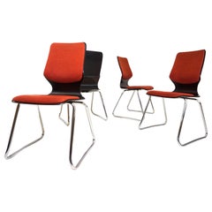 Retro Flötotto set of 4 Pagholz chairs by Elmar Flötotto
