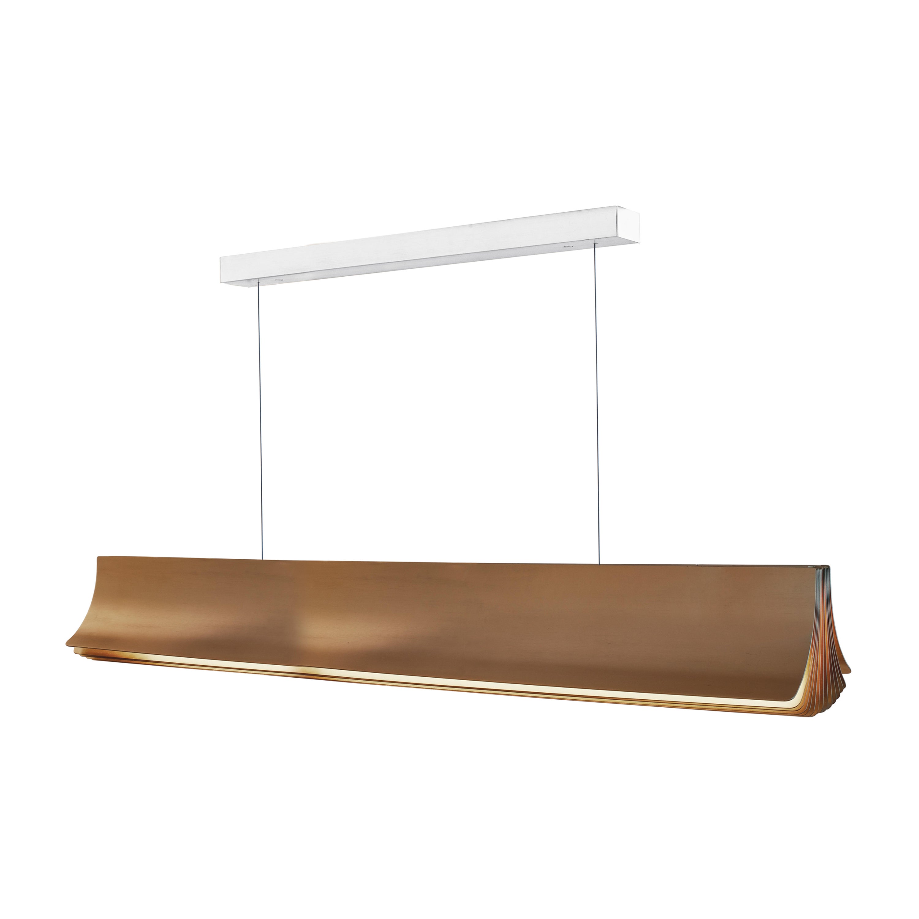 DCW Editions Respiro 1200 Pendant Lamp in Gold-Gold Anodized Aluminum