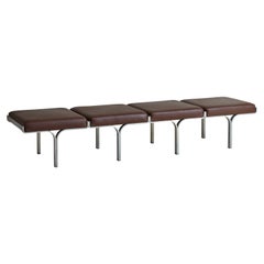 Model 656 Bench by John Behringer in Faux Leather for Fabry Associates