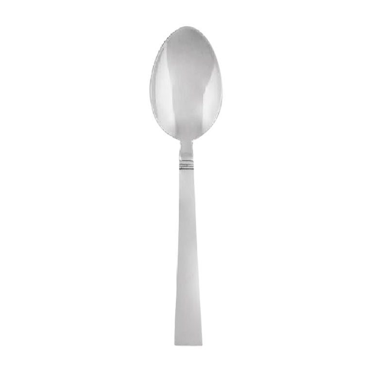 Georg Jensen Acadia Sterling Silver Teaspoon Large/Child Spoon, Item# 031 For Sale