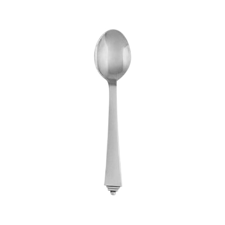 Georg Jensen Pyramid Sterling Silver Small Teaspoon 033 For Sale