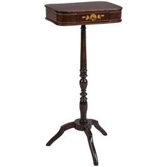 Mahogany Inlaid Candle Stand/Wall Console