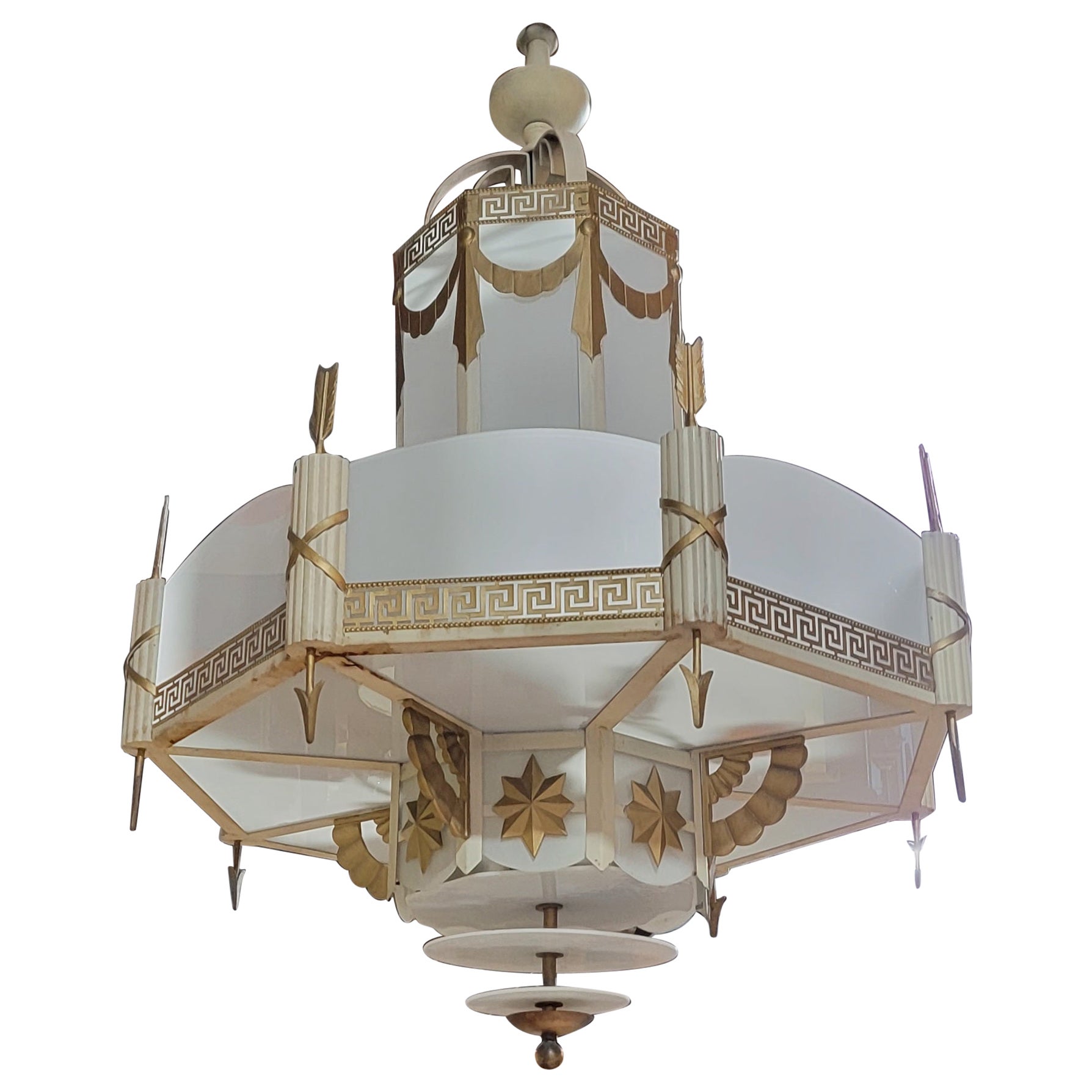 Movie Theater Chandelier 1930's For Sale