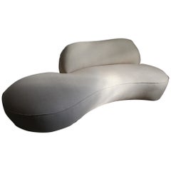 Vladimir Kagan Organic Serpentine Sofa, Restored, 2000s