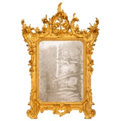 Antique Italian Early 19th Century Venetian St. Giltwood Mirror