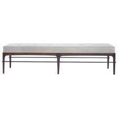 Linear Bench in Natural Wanut Series 72 by Stamford Modern