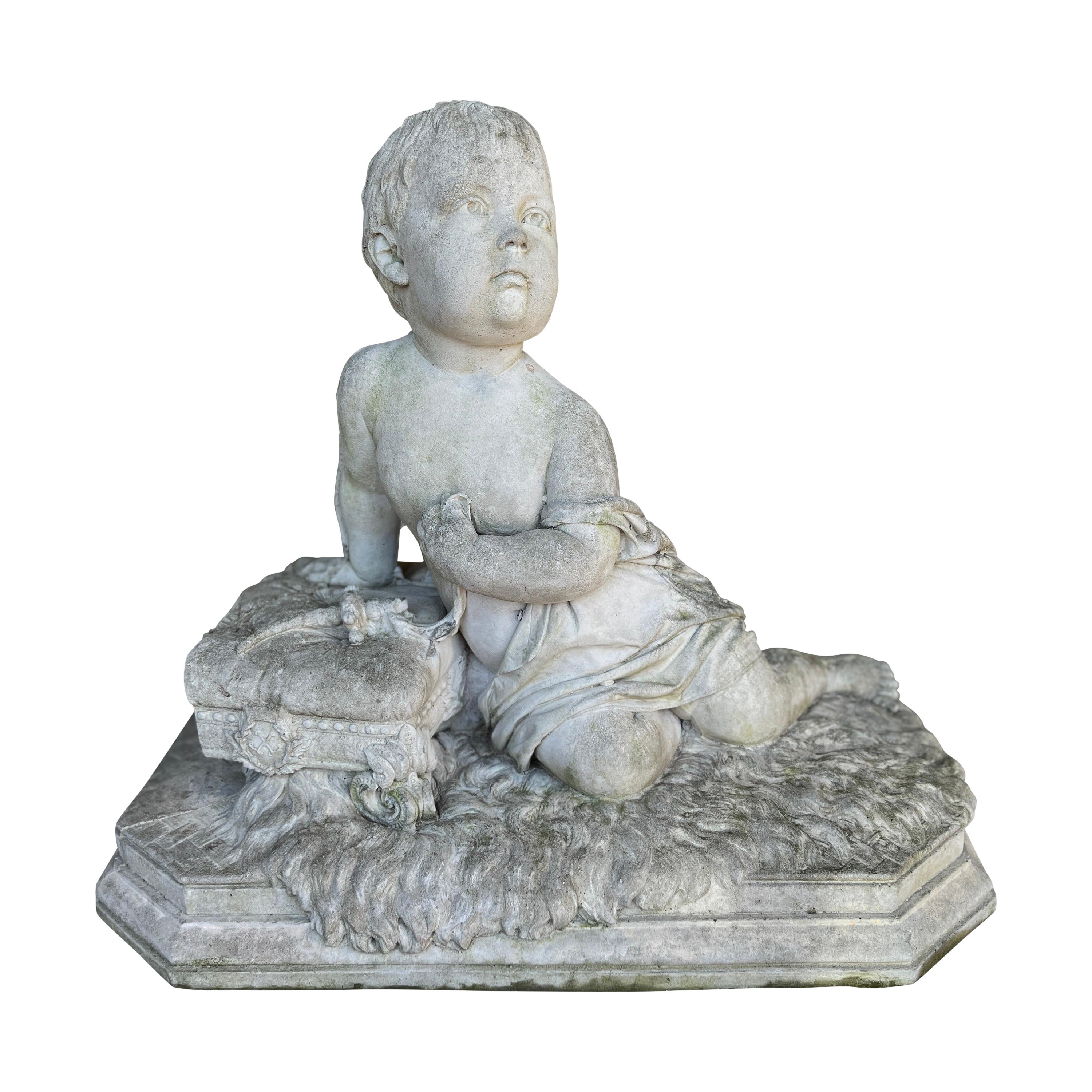 Francis J. Williamson, Statuette of Princess Alice of Albany Cast Stone C. 1884 For Sale