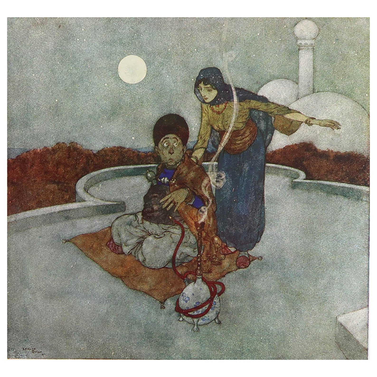 Original Vintage Print by Edmund Dulac, C.1930