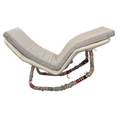 Chaise à bascule italienne Edgar Bartolucci embellie mi-siècle moderne
