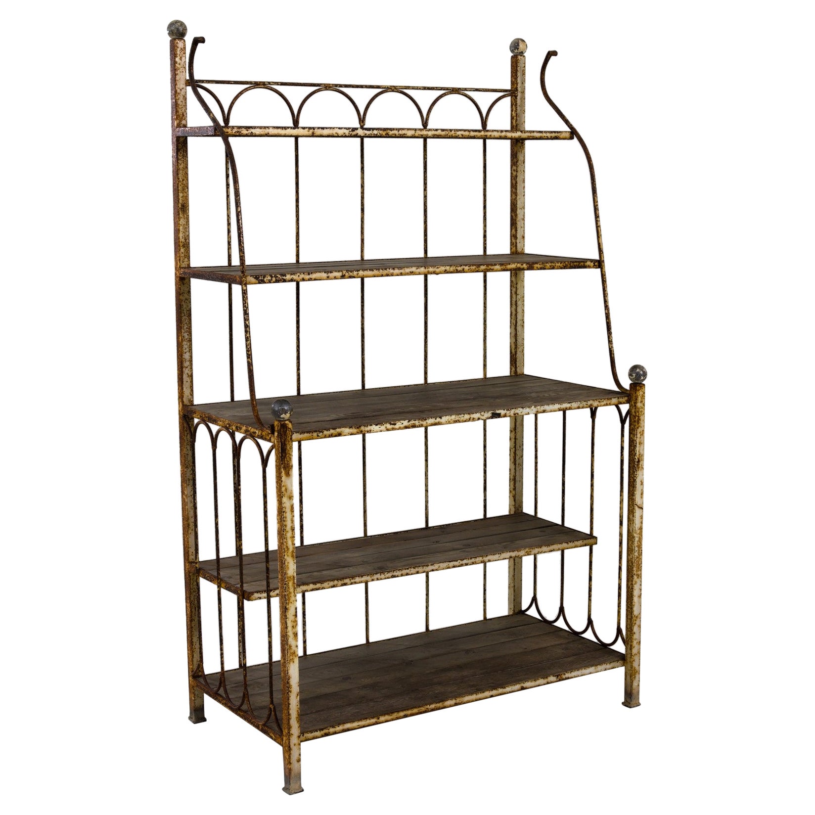 20th Century French Metal Shelf Unit For Sale
