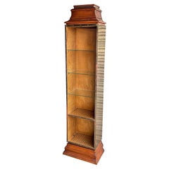 Mid-Century Asian Modern James Mont Style Brass Clad Bookcase / Display Shelf