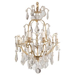 Antique French Louis XV Style Crystal Chandelier