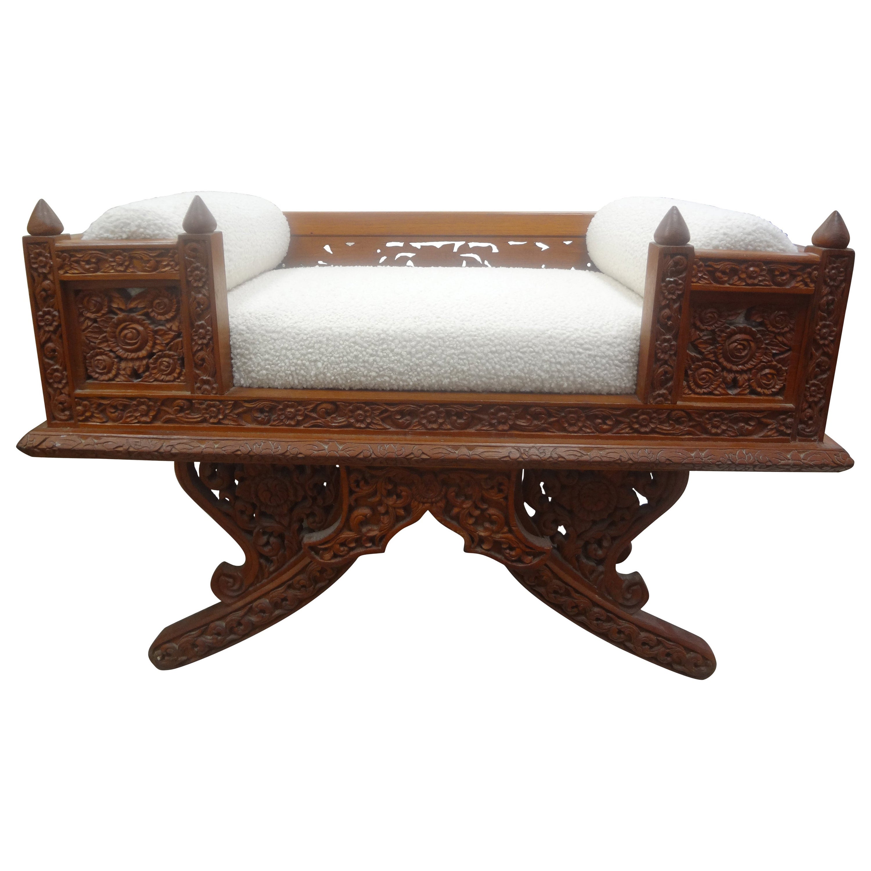 Teak Howdah Elephant Saddle Chair
