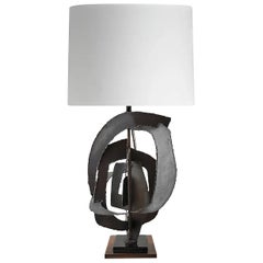 Skulpturale Brutalisten-Lampe aus der Jahrhundertmitte von Richard Barr