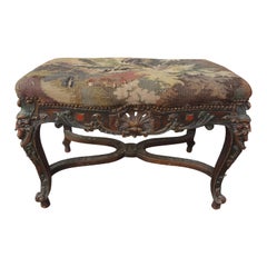 Banc français du 19ème siècle de style Louis XIV